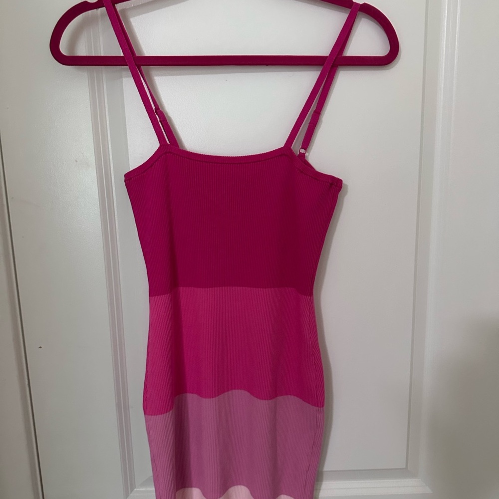 Pink Striped Dress